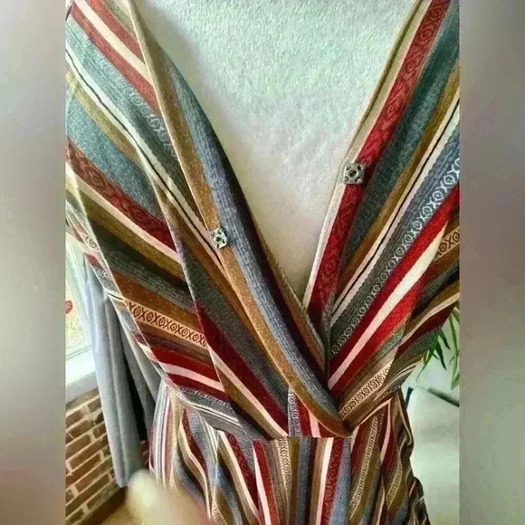 BCBGeneration Striped Midi Dress-Size S - Picture 5 of 10